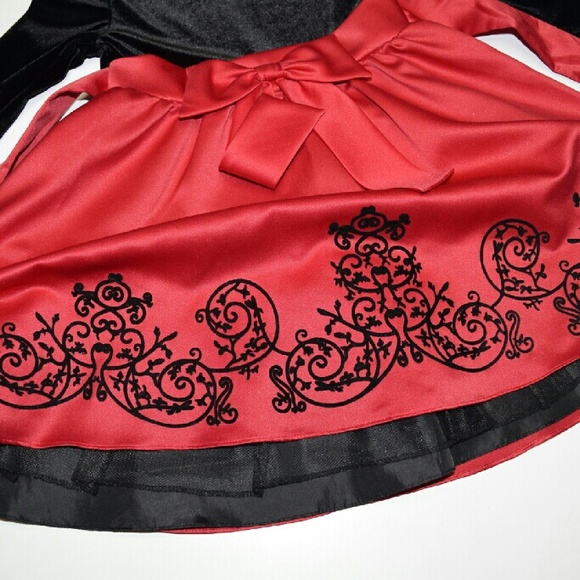 Rare Editions Velvet and Matte Satin Dress - Picture 3 of 3