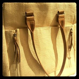 Vintage Neiman Marcus Woven Tote