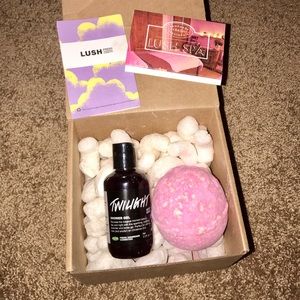 Lush Handmade Cosmetics bath bomb & shower gel