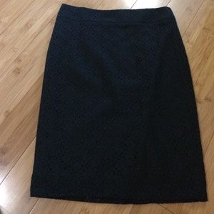 Banana Republic lace pencil skirt
