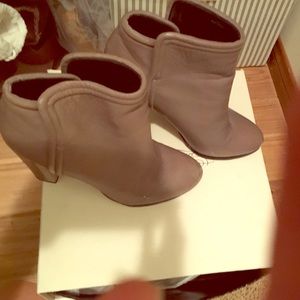 Rachel Roy natural leather boots