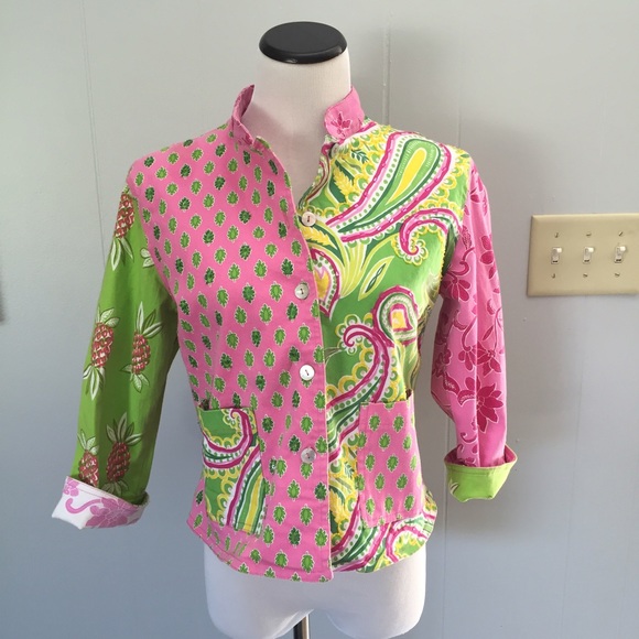 Boston Proper beaded paisley denim jacket Large