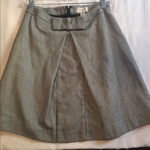 Ann Taylor Loft Black and White Skate Bow Skirt