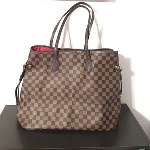 Inspired Neverfull GM in Damier Ebene Canvas