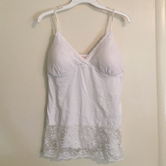 White lacey tank