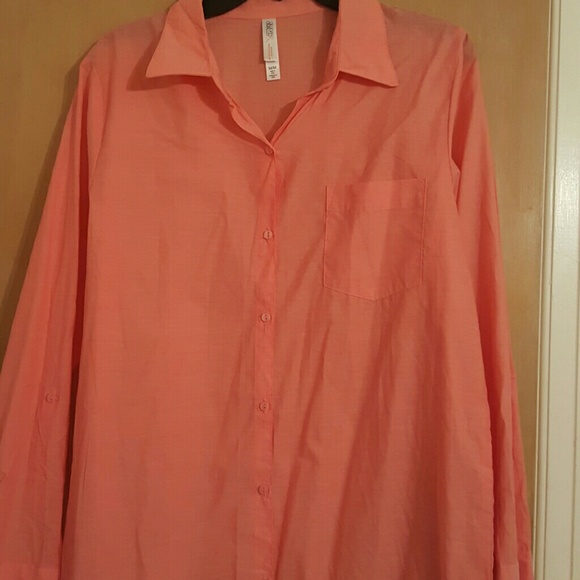 Long pink/peachy shirt