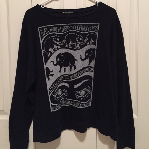 Brandy Melville Elephant Long Sleeve Top