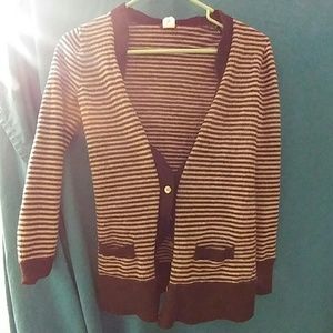 J. Crew wool cardigan.