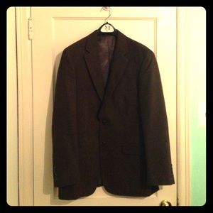 Andrew Fezza brown two-button sports blazer - 41R
