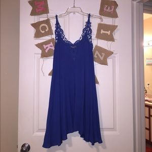 Blue lacy dress