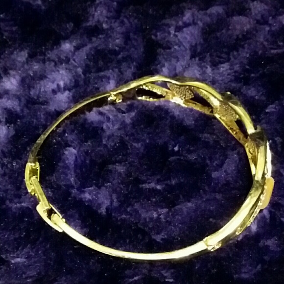 Colorful opals 18K gold plated Bangle bracelet - Picture 3 of 3