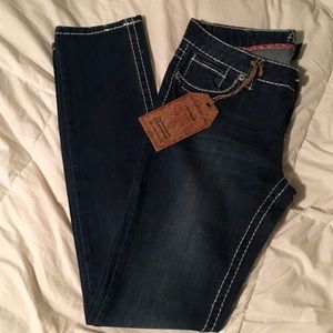 Amethyst dark wash skinny jeans