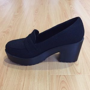 Wednesday Addams Platform Shoes