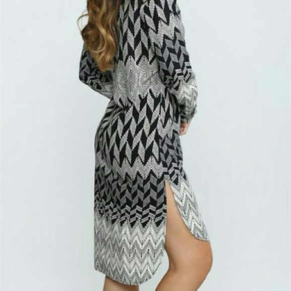 PRINTED SHIRT DRESS - Picture 3 of 3