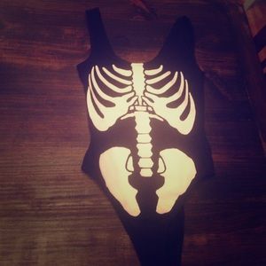 Skeleton Halloween bodysuit