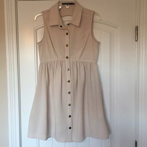 Cream - Button Down Dress