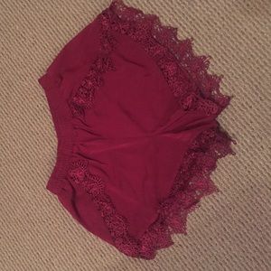 Maroon Tobi cloth shorts