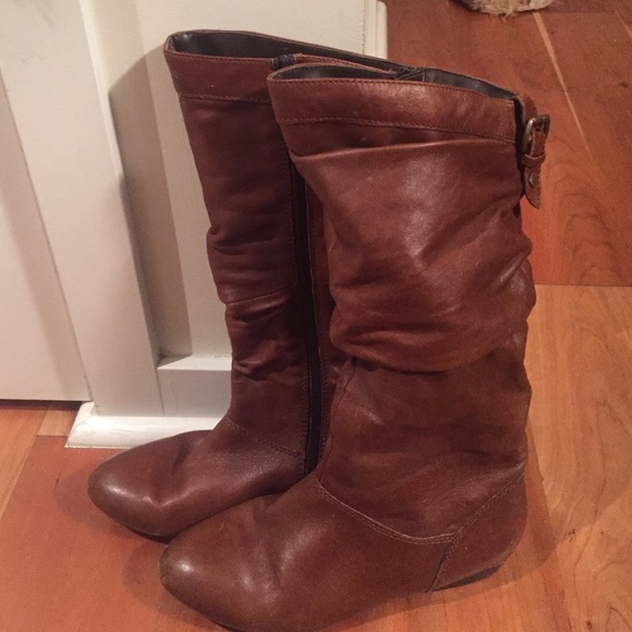 Aldo Brown Leather Boots