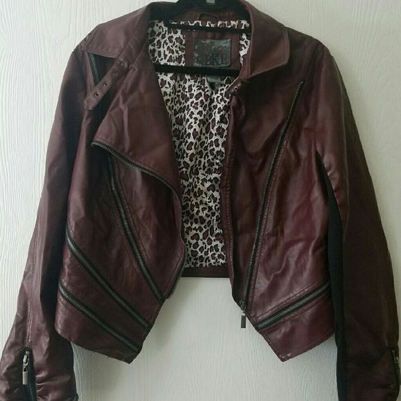 Buckle Faux leather Jacket