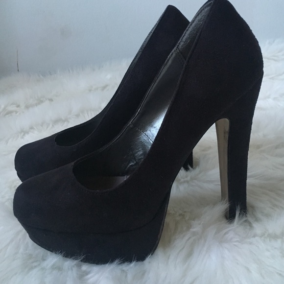Steve Madden Shoes - Black Platform Suade Heels Steve Madden Shoes - Black Platform Suade Heels