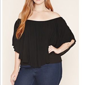 Plus size crinkle crepe too