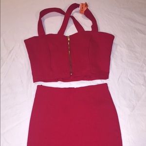 Two-piece skirt set