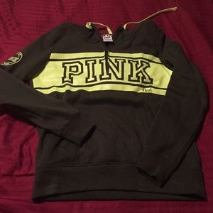 VS PINK 3/4 zip hoodie