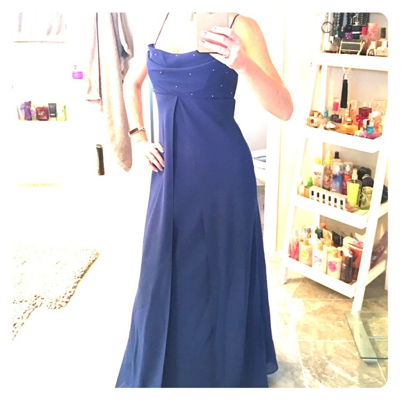 ‼️FINAL PRICE‼️😵STUNNING ROYAL BLUE FORMAL DRESS! - Picture 1 of 1