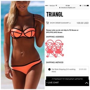 TRIANGL Neoprene Milly Bikini, in Arizona Sunset!