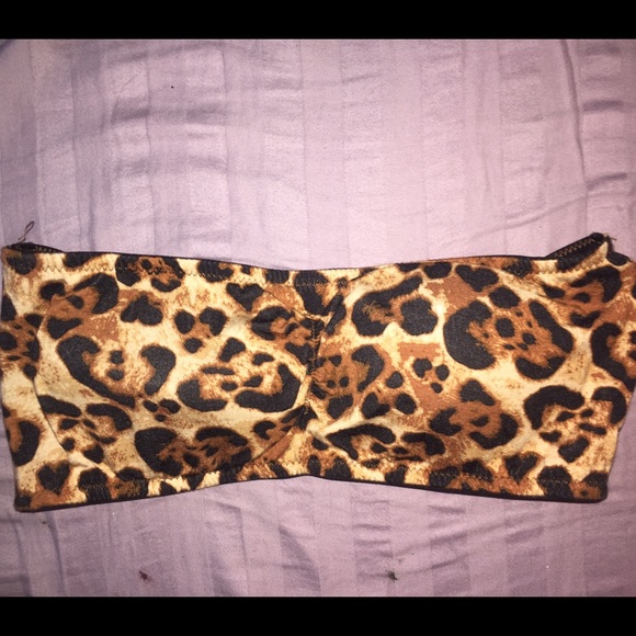 Cheeta print bandeau
