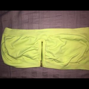 Neon yellow bandeau