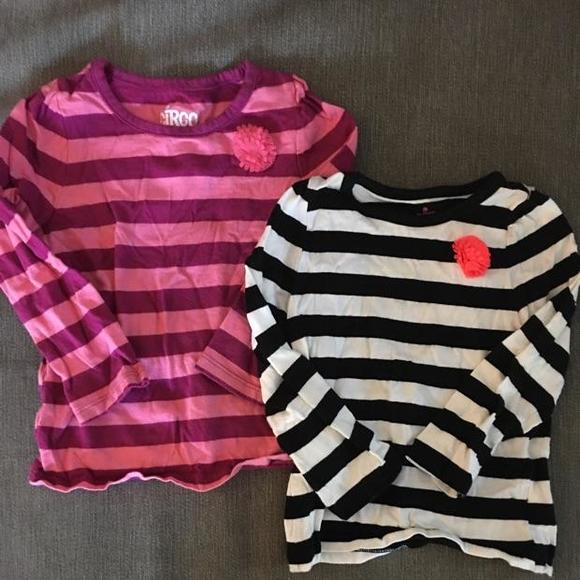 Two stripped long sleeve shirts
