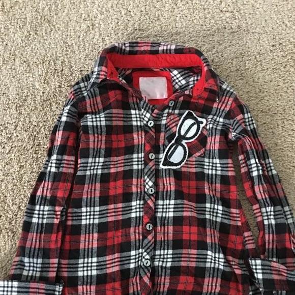 Justice plaid shirt