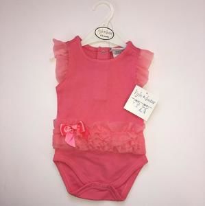 Coral Tulle Onesie