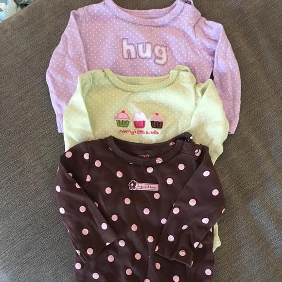 Set of three long sleeve Caters onesies
