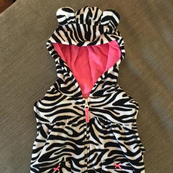 Carter's Zebra print vest with ears