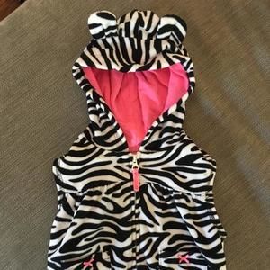 Carter's Zebra print vest with ears