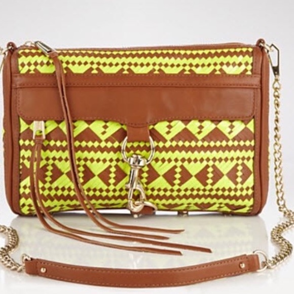 Rebecca Minkoff Handbags - Rebecca Minkoff neon woven crossbody