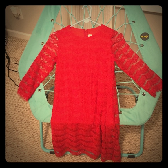 Red lace dress from Belk kids.