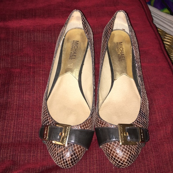 Michael Kors brown wedge