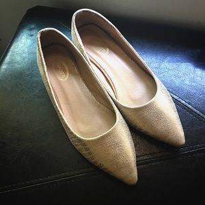 Gold Metallic Dress shoes