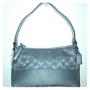 NWT COACH Signature Stripe small purse