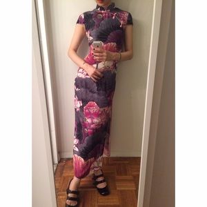 Silk Chinese gown/Halloween/costume/cosplay/party