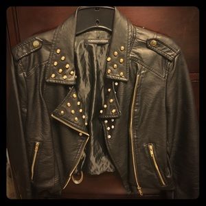 Faux Leather Moto Jacket Faux Leather Moto Jacket