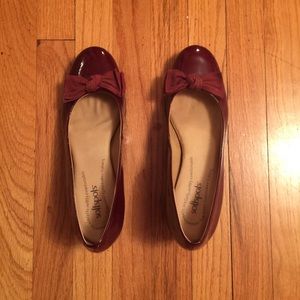 SoftSpots Red Bow Heels
