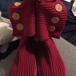 Pink Knit Uggs