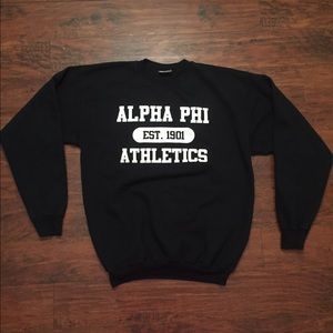 alpha phi crew neck