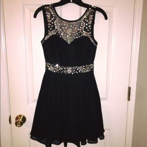 Homecoming dress with jewel detail