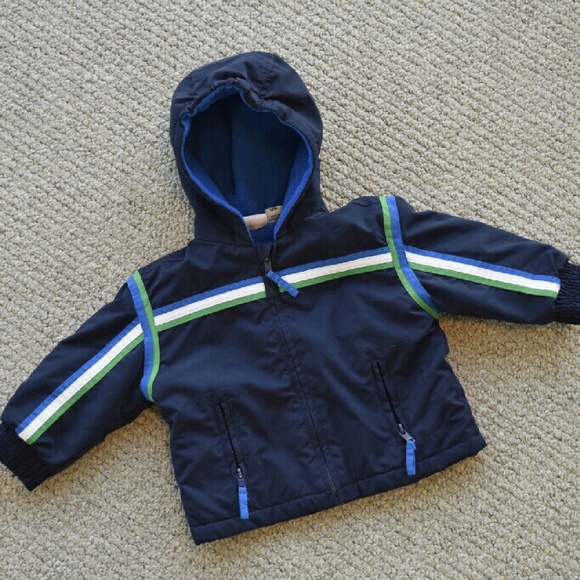 Lightweight Coat in Navy with Fleece Lining