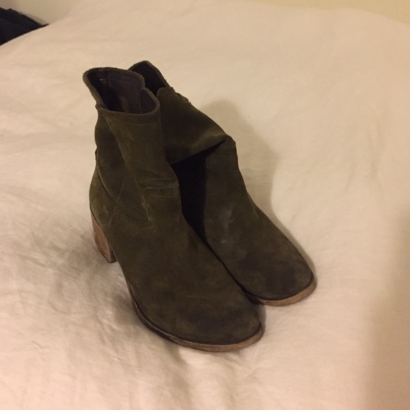 Franco sarto olive green booties
